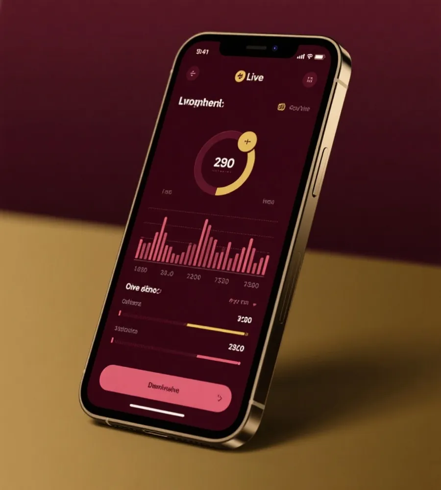 行動裝置世界盃即時賽事介面